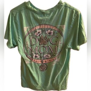 Teal Dog Mom Graphic Tee